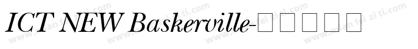 ICT NEW Baskerville字体转换